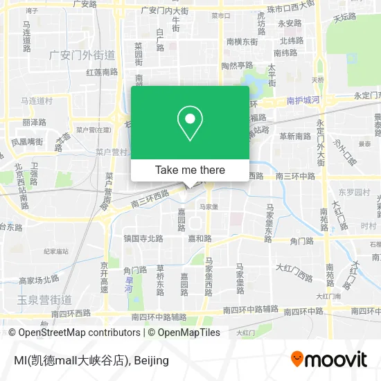 MI(凯德mall大峡谷店) map