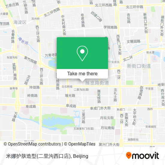 米娜护肤造型(二里沟西口店) map