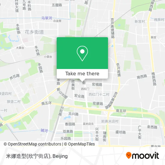 米娜造型(欣宁街店) map