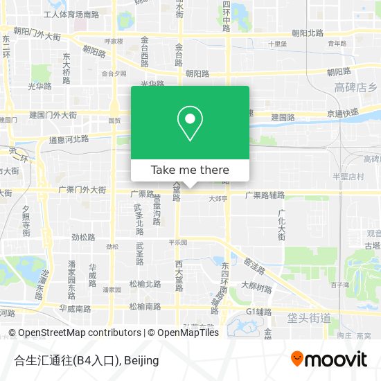 合生汇通往(B4入口) map