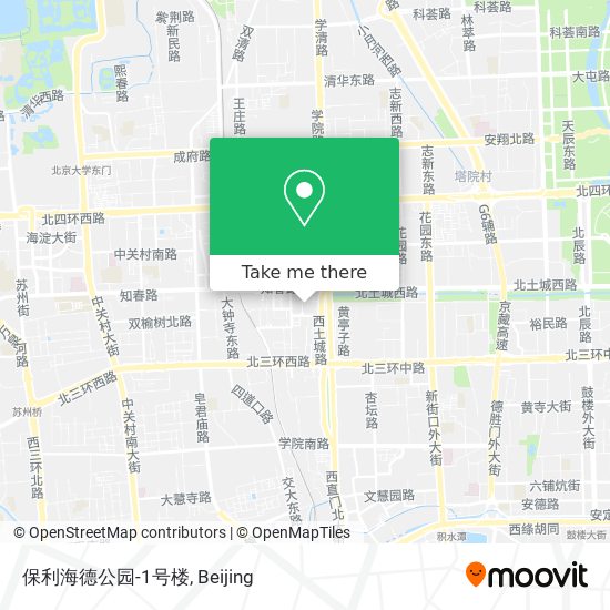 保利海德公园-1号楼 map
