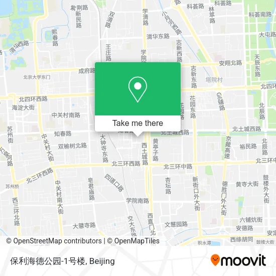保利海德公园-1号楼 map