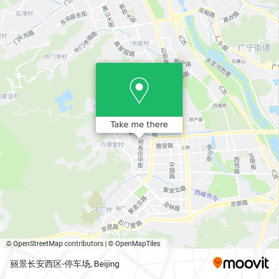 丽景长安西区-停车场 map