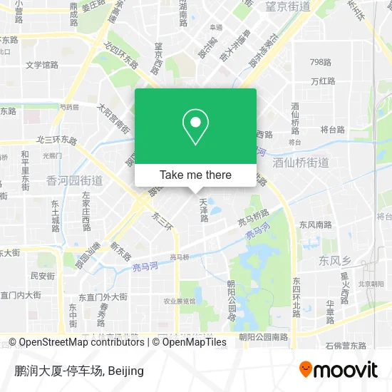 鹏润大厦-停车场 map
