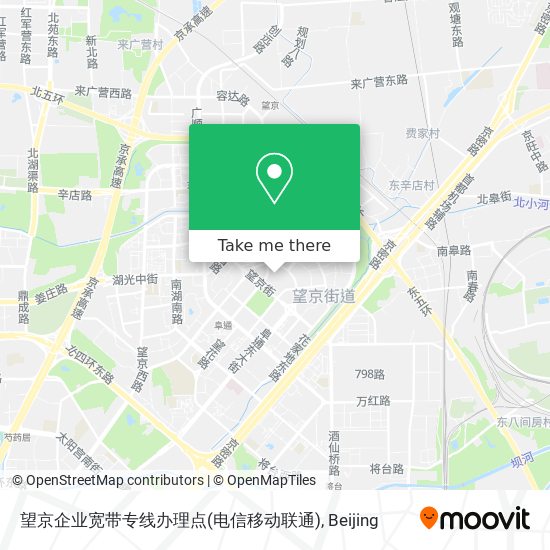 望京企业宽带专线办理点(电信移动联通) map