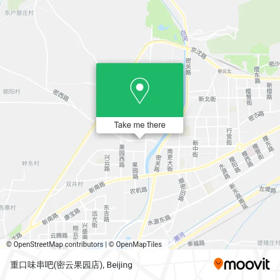 重口味串吧(密云果园店) map