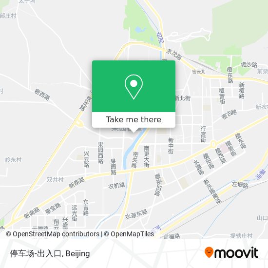 停车场-出入口 map