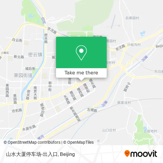 山水大厦停车场-出入口 map