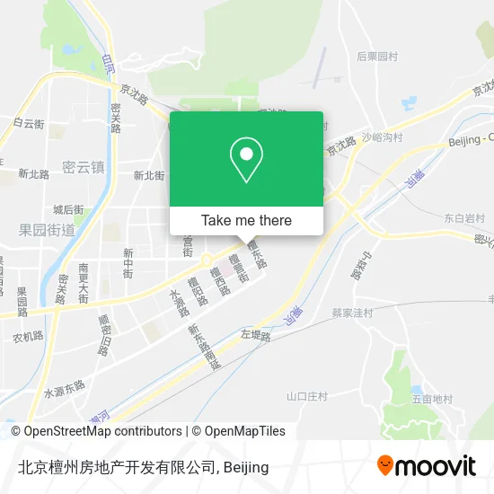 北京檀州房地产开发有限公司 map
