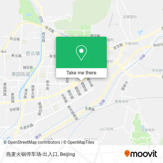 燕麦火锅停车场-出入口 map