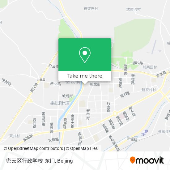 密云区行政学校-东门 map