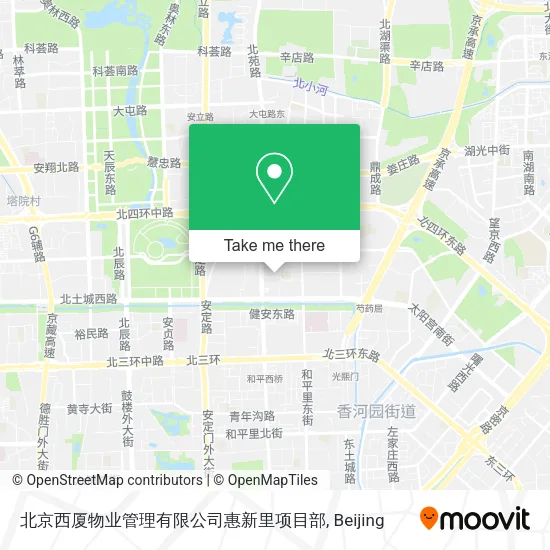北京西厦物业管理有限公司惠新里项目部 map