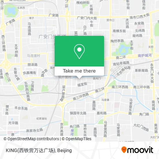 KING(西铁营万达广场) map