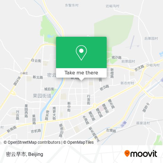 密云早市 map