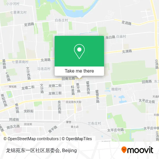 龙锦苑东一区社区居委会 map