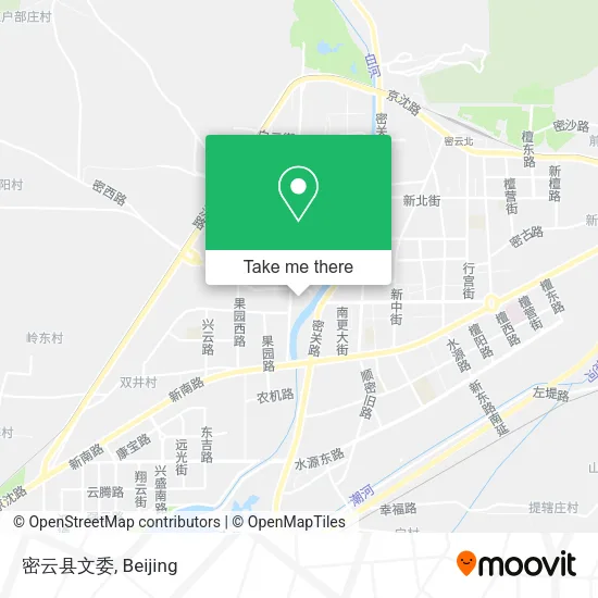 密云县文委 map
