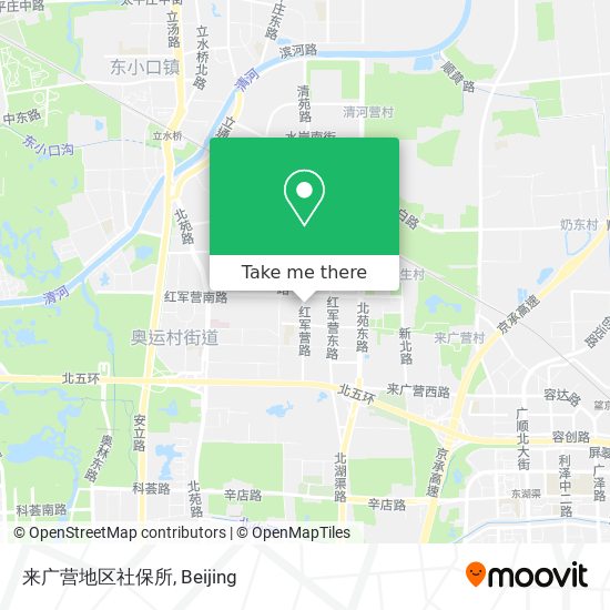 来广营地区社保所 map