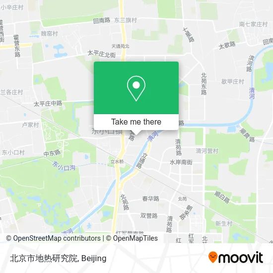 北京市地热研究院 map