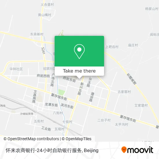 怀来农商银行-24小时自助银行服务 map