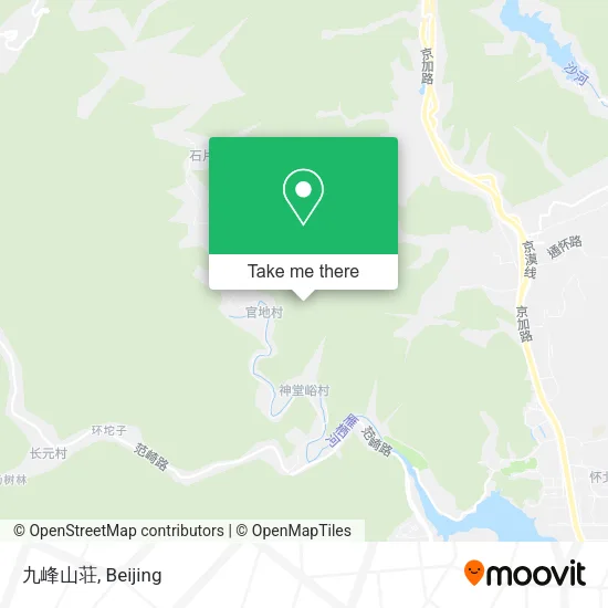 九峰山荘 map