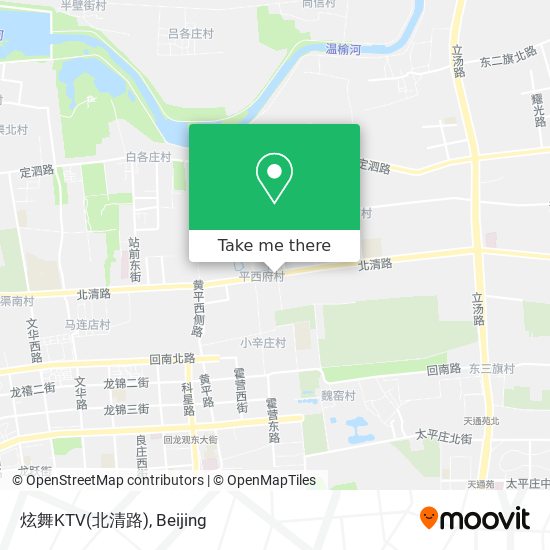炫舞KTV(北清路) map