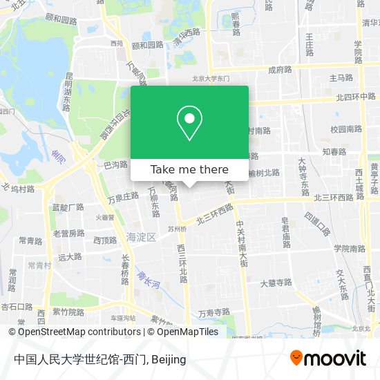 中国人民大学世纪馆-西门 map