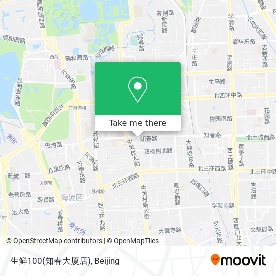 生鲜100(知春大厦店) map