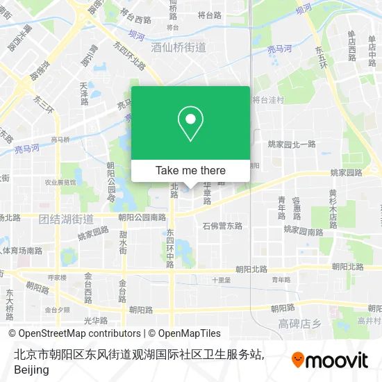 北京市朝阳区东风街道观湖国际社区卫生服务站 map