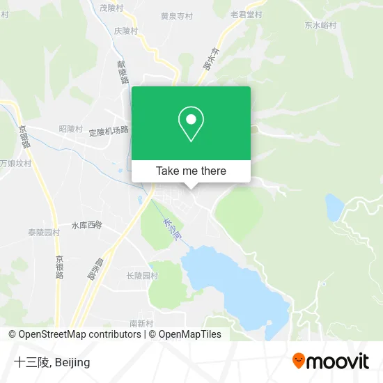 十三陵 map