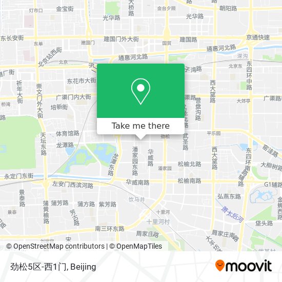 劲松5区-西1门 map