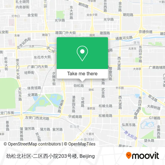 劲松北社区-二区西小院203号楼 map