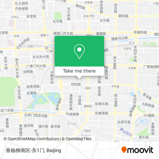 垂杨柳南区-东1门 map