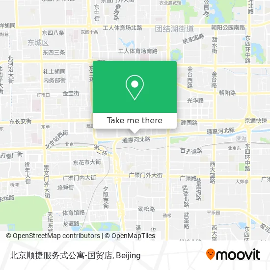 北京顺捷服务式公寓-国贸店 map