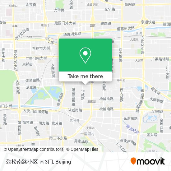 劲松南路小区-南3门 map