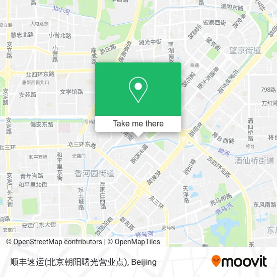 顺丰速运(北京朝阳曙光营业点) map