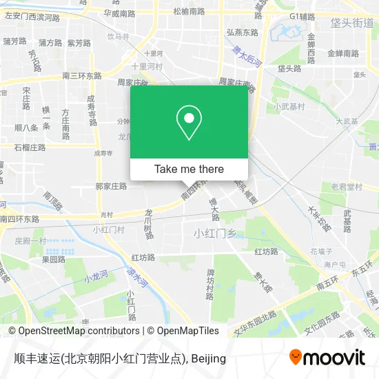 顺丰速运(北京朝阳小红门营业点) map