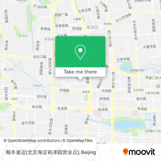 顺丰速运(北京海淀裕泽园营业点) map