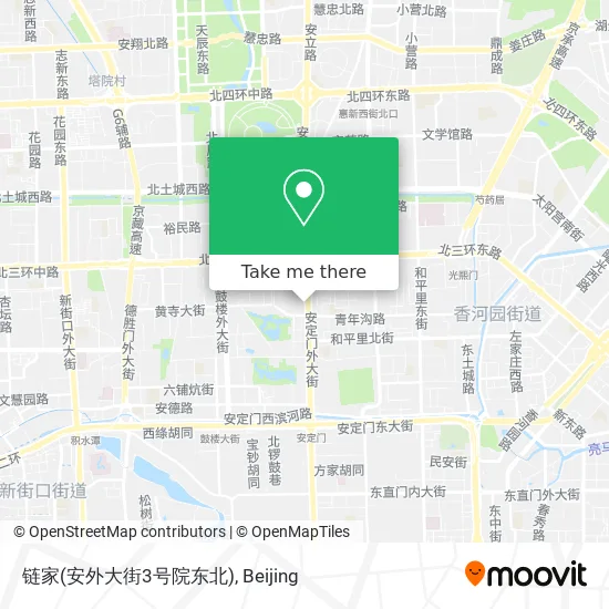 链家(安外大街3号院东北) map