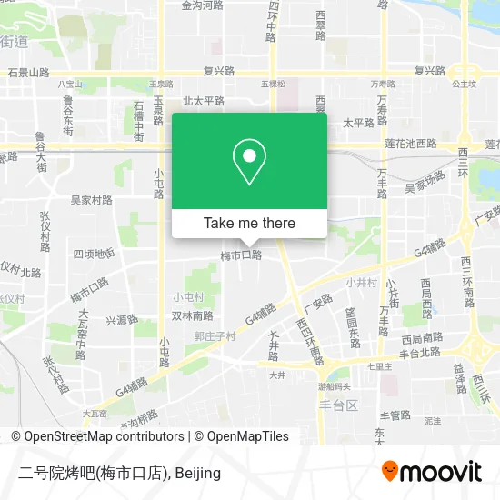 二号院烤吧(梅市口店) map