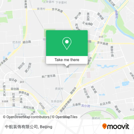 中航装饰有限公司 map