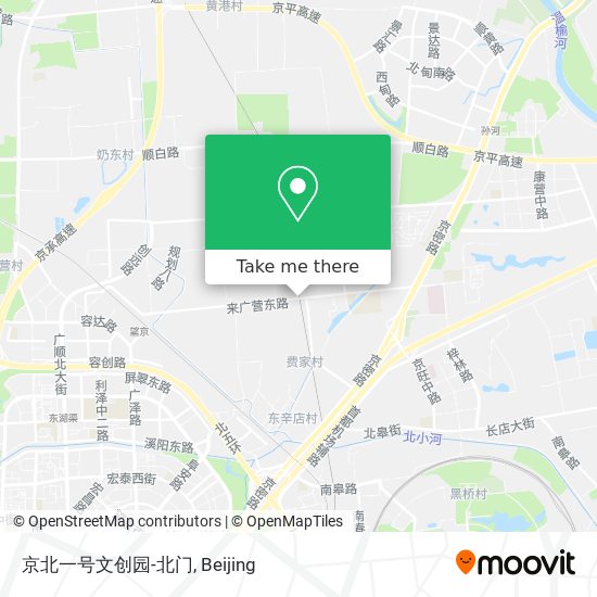 京北一号文创园-北门 map