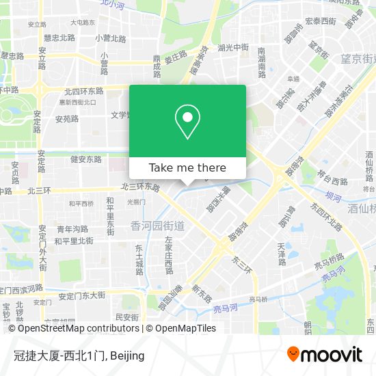 冠捷大厦-西北1门 map