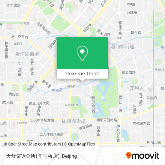 天舒SPA会所(亮马桥店) map
