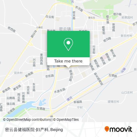 密云县健福医院-妇产科 map