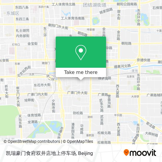 凯瑞豪门食府双井店地上停车场 map