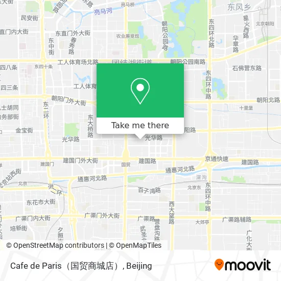 Cafe de Paris（国贸商城店） map