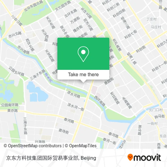 京东方科技集团国际贸易事业部 map