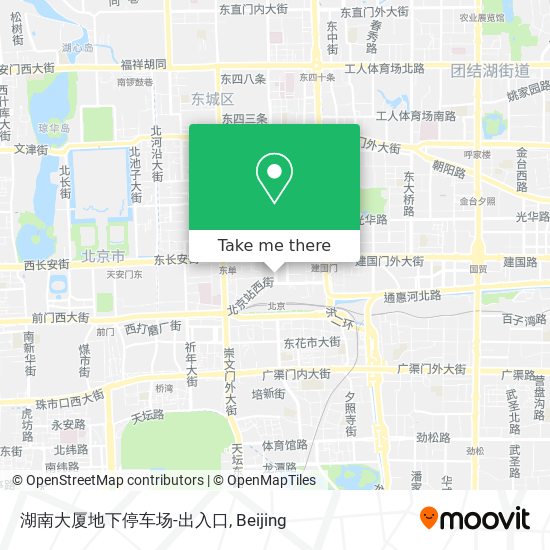 湖南大厦地下停车场-出入口 map
