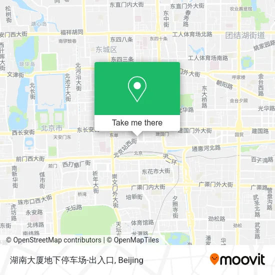 湖南大厦地下停车场-出入口 map