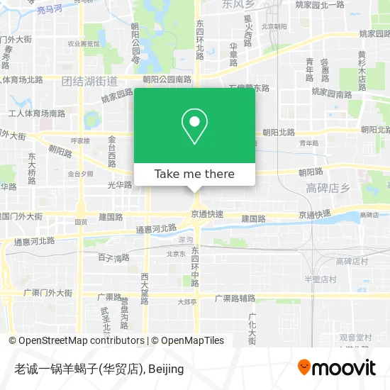 老诚一锅羊蝎子(华贸店) map